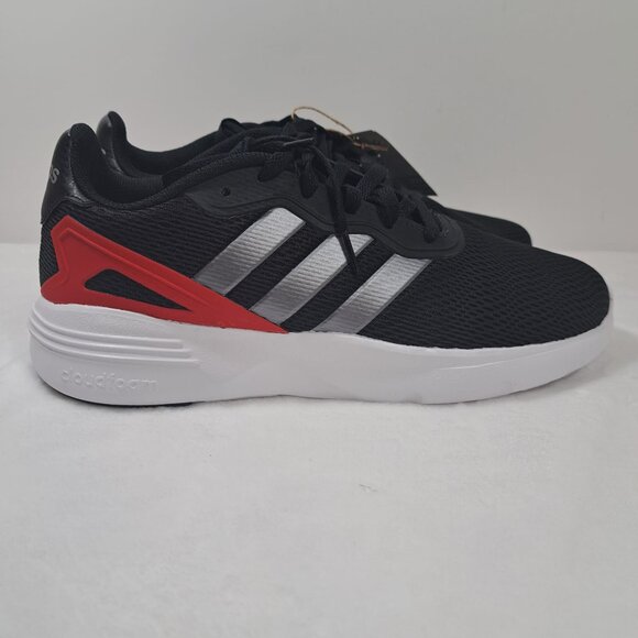 Adidas Nebzed Cloudfoam Lifestyle Running GX4284 Black /Vived Red Men SZ 11‎ - Picture 1 of 12